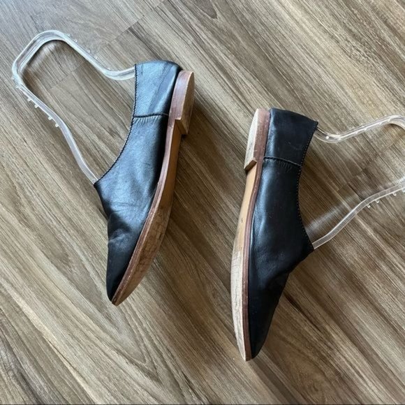 Zara Leather Slippers Babouches Slides - Picture 5 of 11